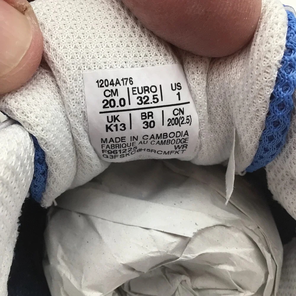 Asics Gel-NYC PS Kids Running Shoes Independence Blue Gravel 1204A176 Size 1 NEW